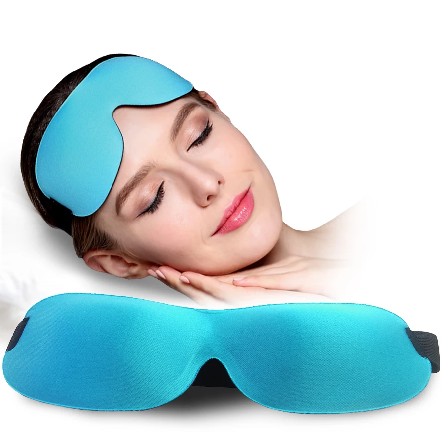 

HOT SALES 3D Sleep Mask Quality Sleeping-aid Soft Eye Cover Patch For travel rest Blindfold Sleep Accessories Free shipping