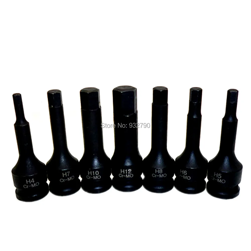Impact spline Socket Bit Set Bits Cr-Mo