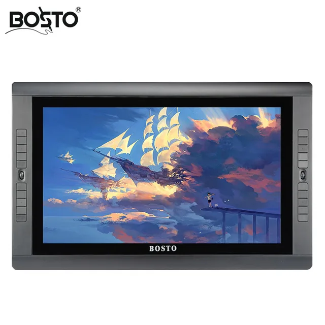 Best Price BOSTO KINGTEE 22HDX,22" Full HD IPS panel with battery-free pen/have eraser function on pen with 20 pcs express key
