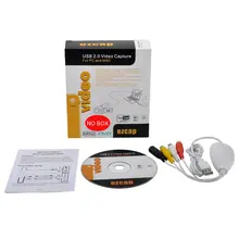 Портативный Легкий колпачок USB 2,0 Видео Аудио конвертер крышка туры карты DVD DVR VHS Поддержка NTSC PAL видео