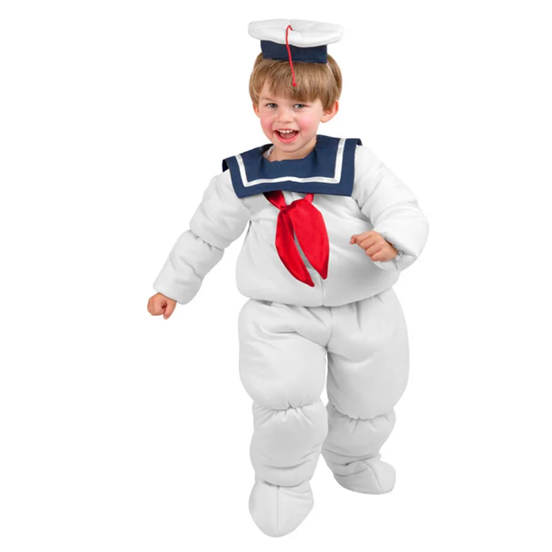 

Child 80's Ghost Comedy Toddler And Kids Marshmallow Halloween Costume