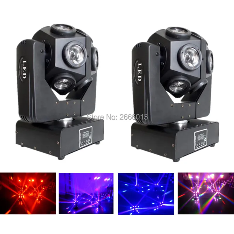 

2pcs 12X10W LED Mini Moving Head Ball Light /RGBW Football/Roller Moving Head /DMX512 Infinite Rotation LED Disco DJ Beam Light