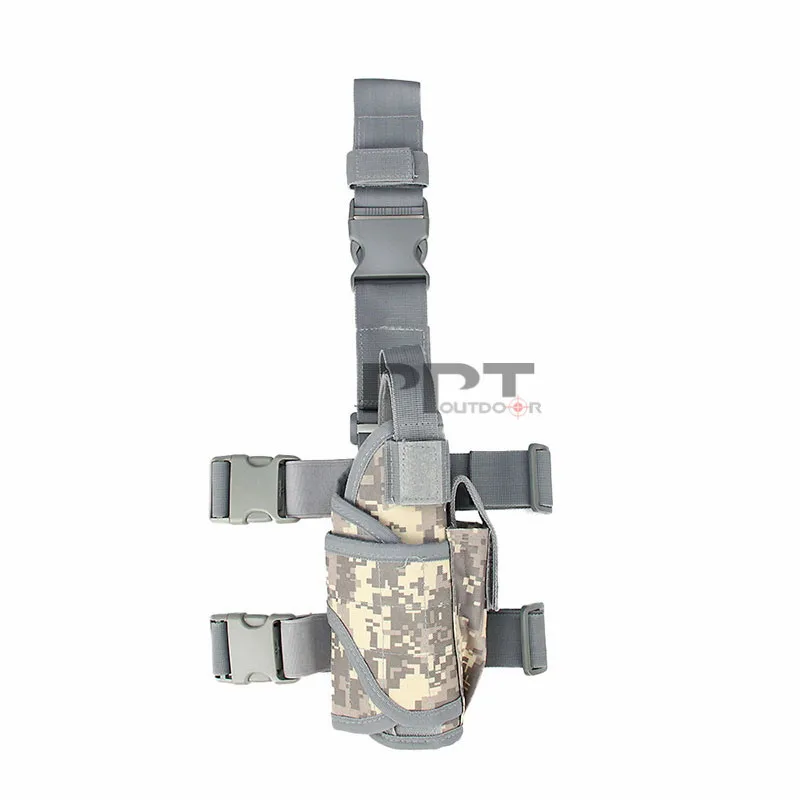 PPT 600D ножная кобура, водонепроницаемый военный супер светильник, многофункциональная камуфляжная упаковка, военная сумка, нейлоновая кобура, пакеты, PP6-0090