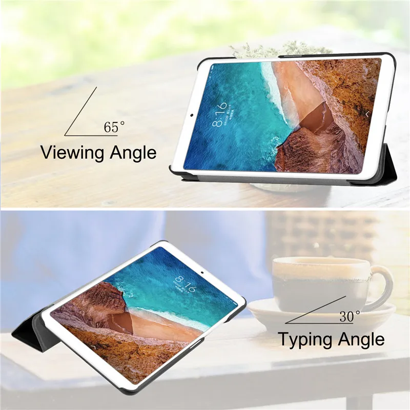 Из искусственной кожи чехол для Xiaomi Mipad 4 смарт ультра тонкий складной умный флип