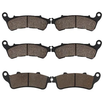 

Cyleto Motorcycle Front and Rear Brake Pads for Honda VFR800 Interceptor 800 06-13 NT700 Deauville 06-13 XL1000 Varadero 04-11