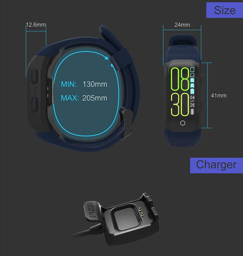VERYFiTEK V7 Plus GPS Smart Band Color Screen Fitness Bracelet Heart Rate Monitor IP68 Waterproof Pedometer Smart Wristband (25)