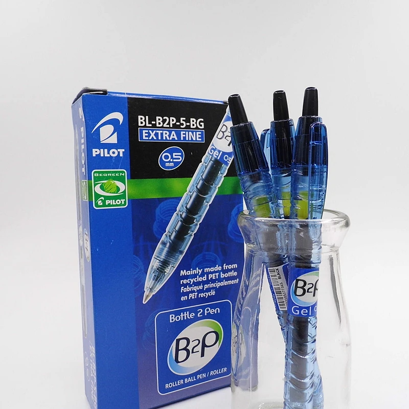 

6 Pieces Pilot B2P Gel Pen 0.5mm High Quality Roller Ball Pen Bottle Shape B2P-5 School Office Supplies for Exam