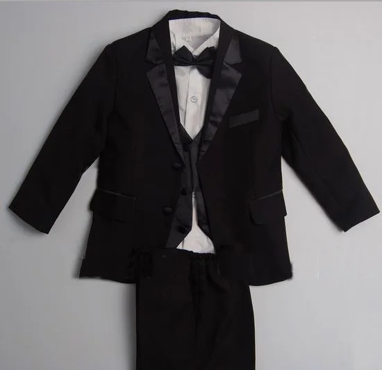 

Free shipping/Custom made cheap NEW BLACK TUXEDO BOY'S FORMAL SUIT/wedding Boys' Attire/kids tuxedo