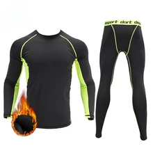 Новинка, осенне-зимнее термобелье для мужчин, фирменное, быстросохнущее, анти-микробное, стрейчевое, мужское термобелье, теплое, флисовое, кальсоны