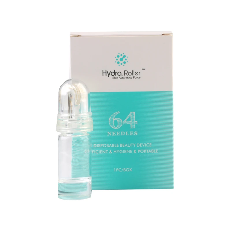 Micro needles roller dermaroller Hydra Roller 64 MezoRoller Anti Age Derma Reborn Eye Treatment Cell Regenaration Pores Refine