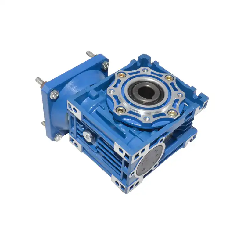 1PC New Speed Reducer NMRV025 Gearbox 56B14 Blue//Grey Ratio 1:7.5-100