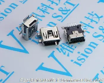 

20 pcs SMT Mini 5pin Micro usb connector B type Female connector Long 7mm Mini USB Jack