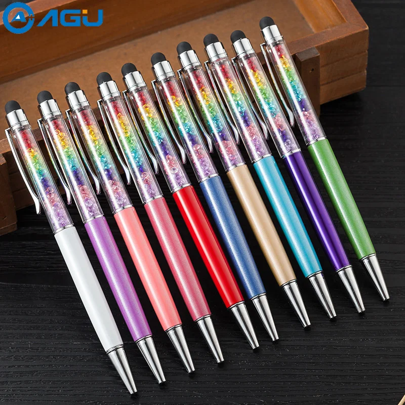 

AAGU 1PC Metallic Crystal Pen Office Stationery School Supplies Pen Handwriting Diamond Ball Point Pen 1.0mm Pen