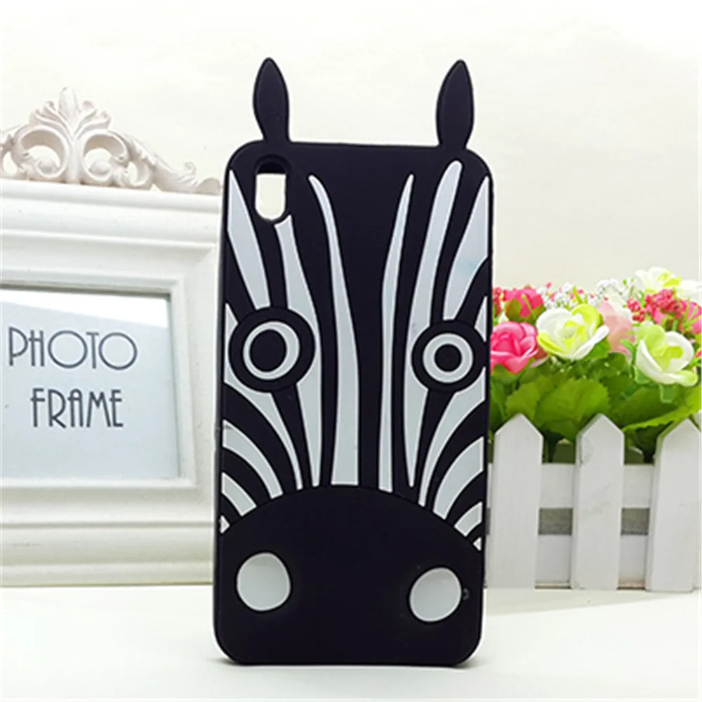 

Cute 3D Cartoon Zebra Soft Case Cover For HTC Desire 816 816G 800 D816W Back Phone Capa