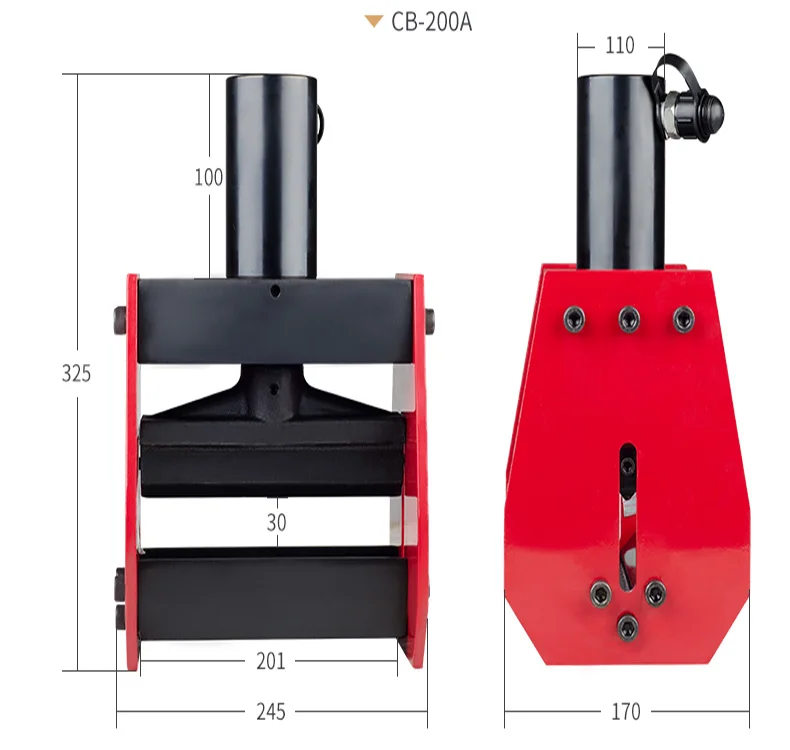 IGeelee CB-200A Hydrauilc шины Бендер медь гибочный инструмент для 12 мм Макс листа, применимый для AL/Cu лист