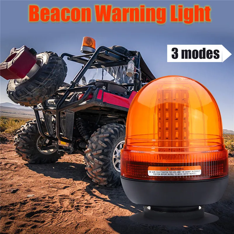 

3 In 1 LED Emergency Vehicle Flash Stobe Rotating Beacon Warning Light 12W 60LED Traffic Light Roadway Safety Warning lamp