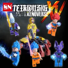 480 шт/партия JLB 5901-06/JLB33901-06 Жемчуг дракона Сон Гоку Мастер Роши Вегета Yamcha строительные блоки детские игрушки, строительные блоки