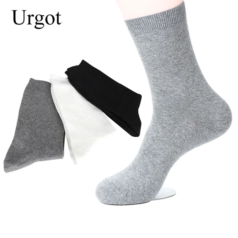

Urgot 2019 Men's Bamboo Socks Brand Guarantee Anti-Bacterial Comfort Deodorant Breathable Casual Business Men Sock (5 Pairs/lot)