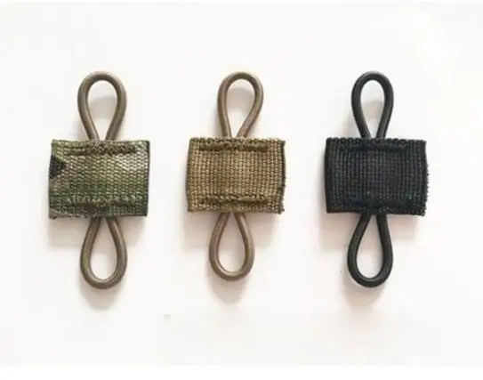 

3pcs/lot Tactical Elastic Molle Ribbon Buckle Binding Retainer For PTT Antenna Stick