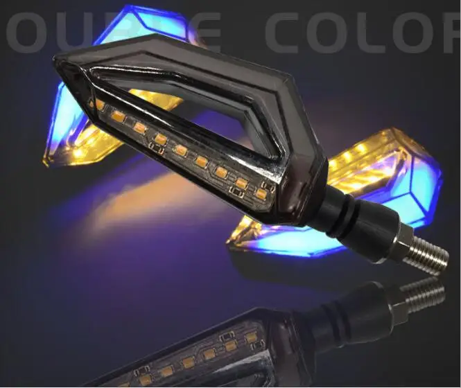 

LED Steering Light Flashing Headlight 9 Led Indicator Light Blinker Lamp Turn Light Motorcycle Parts 2pcs Motorcycle Accessories
