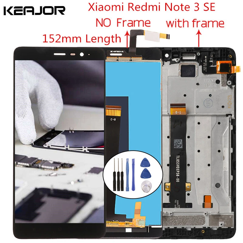 Для Xiaomi redmi note 3 SE ЖК экран протестированный дисплей + Замена сенсорного экрана для