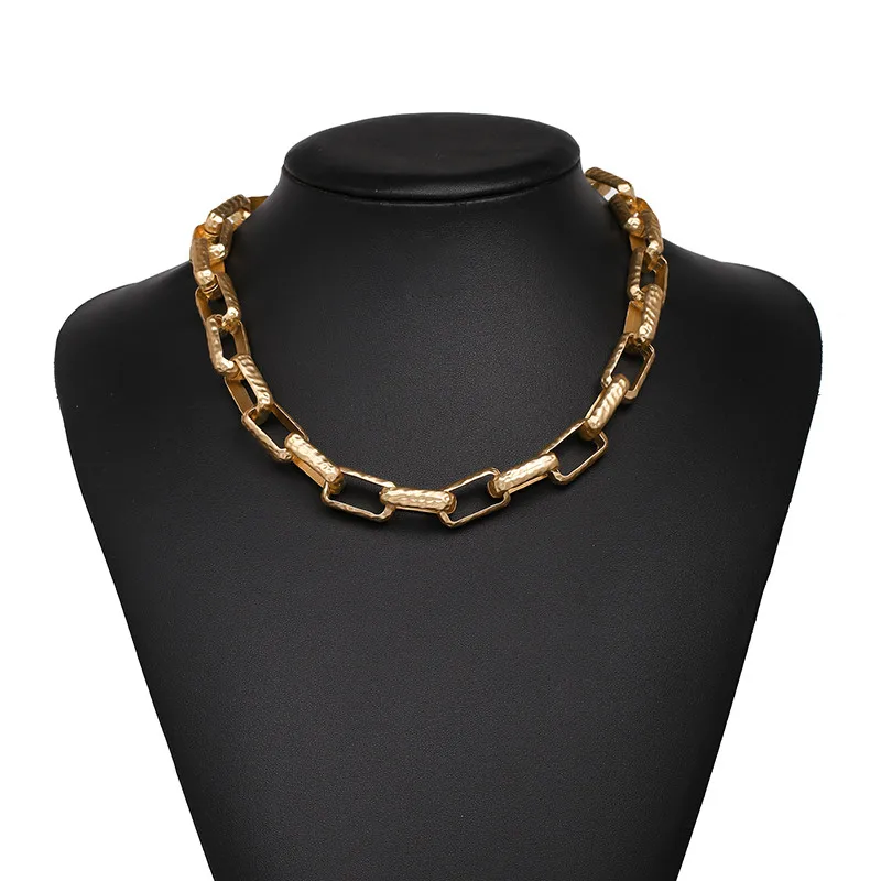 Модное винтажное длинное ожерелье с металлической цепочкой, колье для женщин, ювелирные изделия za - Окраска металла: 10105-GD1