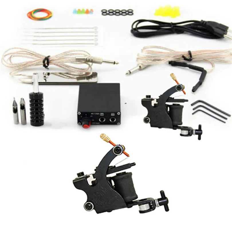 Body Art 1Pcs Coil Tattoo Machine Gun Kit Coils Tattoo Needles Power