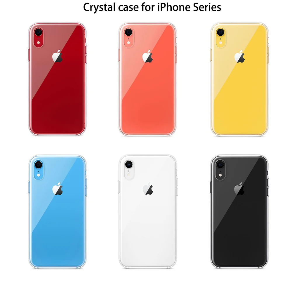 

2019 New Original Offical Transparent Clear Crystal Phone Case For Apple iphone 7 8 Plus X XS XR Xs Max