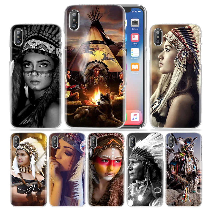 Чехол с индийскими перьями для девушек iPhone 12 mini 11 Pro XS Max XR X 10 7 7S 8 6 6S Plus 5S SE 5 +