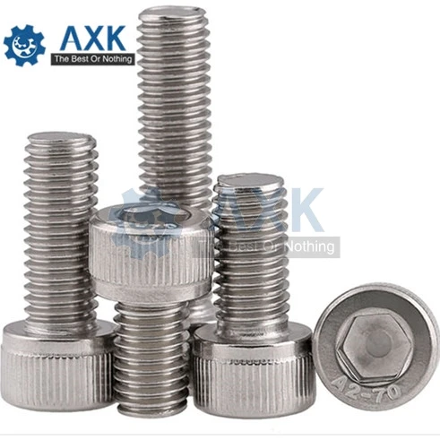 

304 Stainless Allen Bolt Socket Cap Screw Hex Head Allen Key DIN912 M16*25/30/35/40/45/50...150mm 1pcs