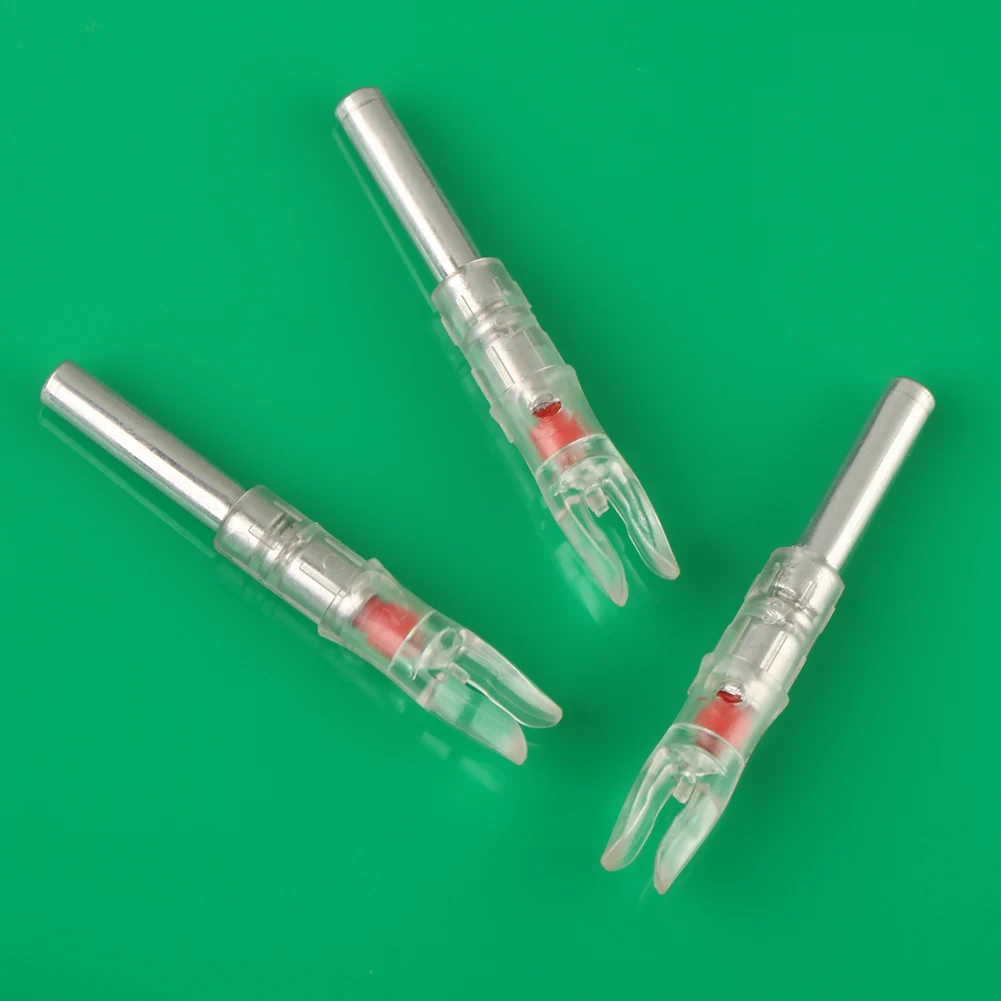 Pack of 3pcs Red Lighted Nocks Size S Fits 6.2mm Shaft Shooting