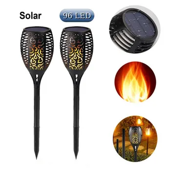 

LED Solar Flame Lamp Torch Garden Decoration Light Flickering Lawn Lamps IP65 Waterproof Outdoor Landscape Solar Night Lights