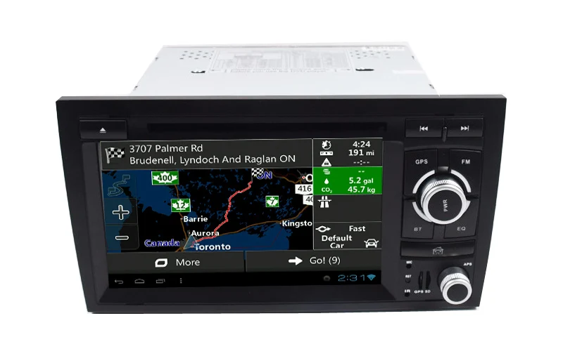 Excellent 2din Car DVD GSP Navi for Audi A4 GPS (2002-2008) Audi S4/RS4/8E/8F/B9/B7 With GPS Bluetooth Radio RDS Canbus Map 5