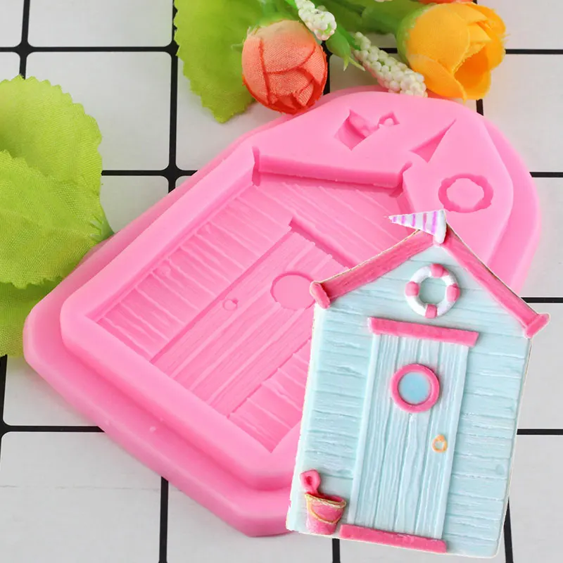 House Beach Hut Silicone Mold Fondant Mould Cake Decorating Tools
