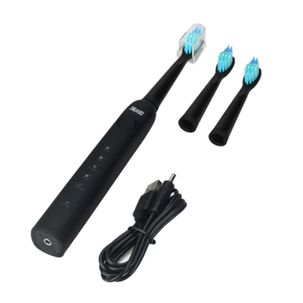  Electric Toothbrush Sonic Wave Rechargeable Top Quality Smart Chip Toothbrush Head Replaceable Whit