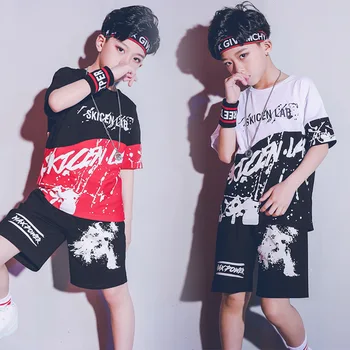 

Boys Clothes Boys Summer Clothes Boutique Kids Clothing Set Toddler Children Hip Hop T-shirt + Shorts 2 to 13 Years