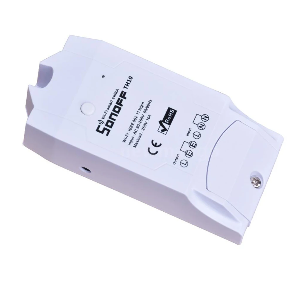 Смарт контроллер Sonoff TH10 с датчиком температуры и контролем влажности|home automation
