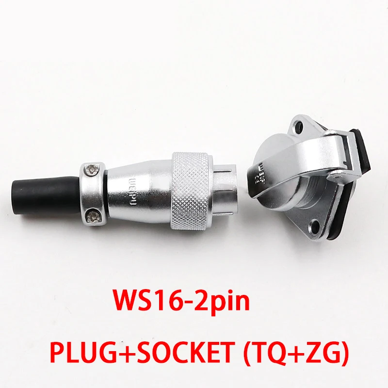 

IP68 Waterproof 2 Pin WS16 Connector Shockproof High Voltage Connectors Plug Socket Industrial Power Connector