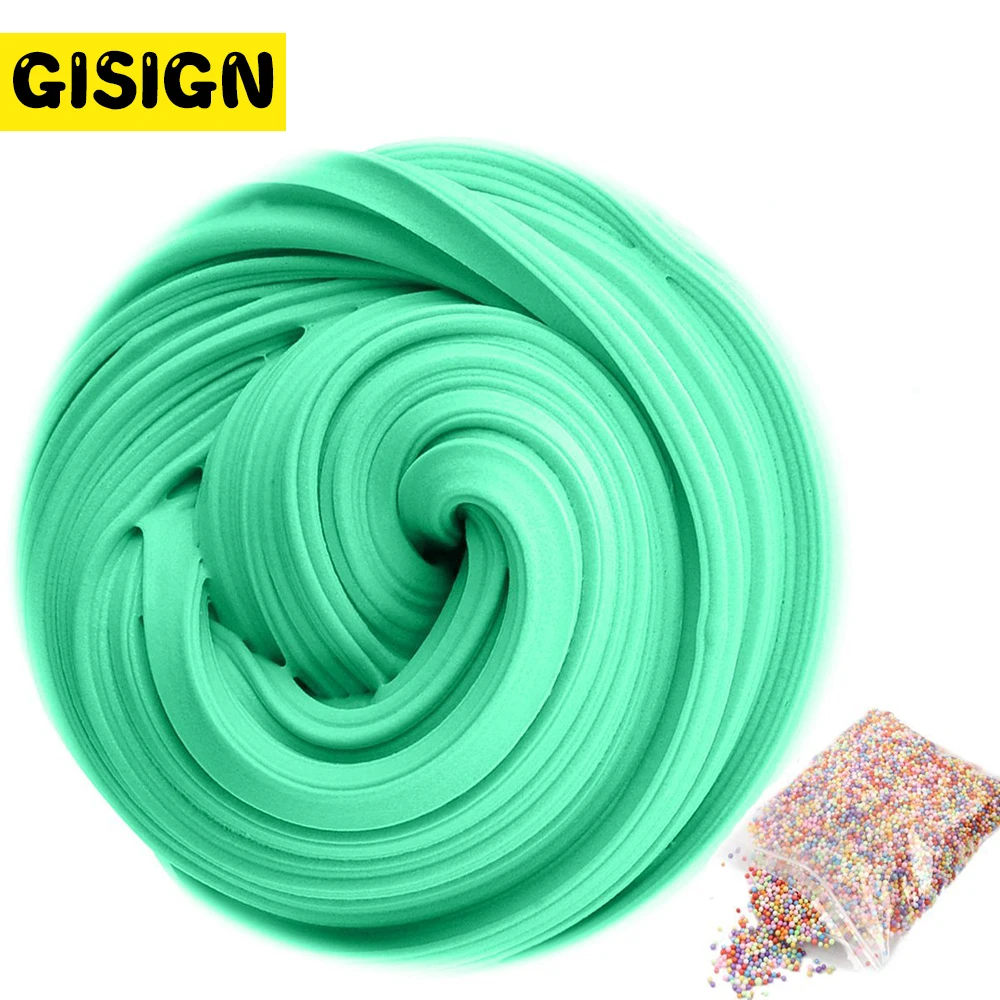 3D moelleux mousse argile Slime bricolage doux coton Slime balle Kit Air sec argile Lizun breloques lumière pâte à modeler Antistress enfants jouets