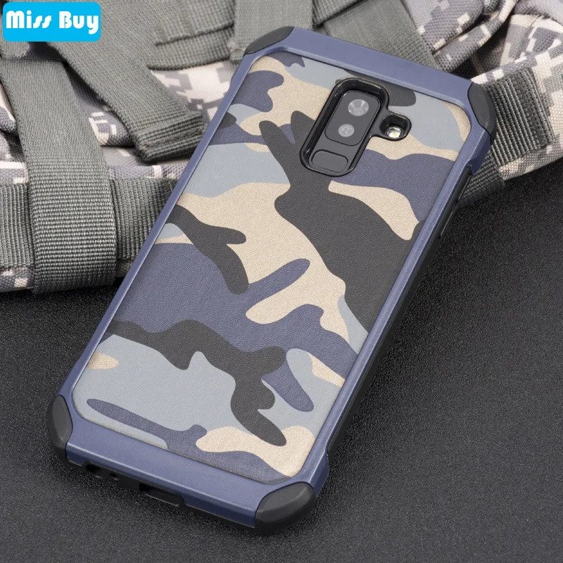 

Army Camo Camouflage Case for Samsung Galaxy S9 S8 S7 S6 edge S5 S4 A6 Plus J4 J6 Note 8 5 7 PC+TPU 2 in 1 Anti-knock Back Cover