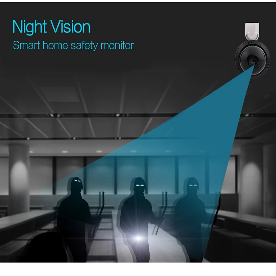  E09 HD Home Security MINI WIFI 1080P IP Camera Wireless Small CCTV Infrared Night Vision Motion Det - 32987324569