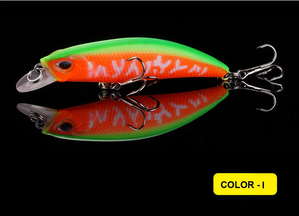 WALK FISH Minnow рыболовная приманка 65 мм 4,4 г 3D воблер с глазами воблеры искусственная пластиковая жесткая приманка Рыболовная Снасть