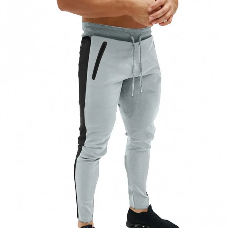 HEFLASHOR, мужской спортивный костюм для бега, штаны, повседневный фитнес-костюм, брюки, пэчворк, эластичная талия, для тренировок, тренажерные залы, обтягивающие спортивные штаны