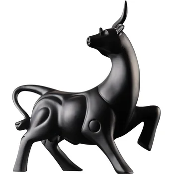 

Nordic Simplicity Resin Cow Figurines Miniatures Decoration Crafts Wedding Gifts Living Room Home Decoration Accessories Modern
