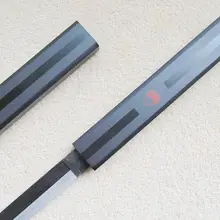 S2657 Аниме Наруто Саске меч Кусанаги черная полоса на матовый черный пистолет металл 40"