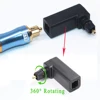 EMK Spdif Optical Connector Toslink 90 Degree Optical Audio Cable Adapter Male to Female Right Angle Stereo Audio 360 Rotates ► Photo 3/4