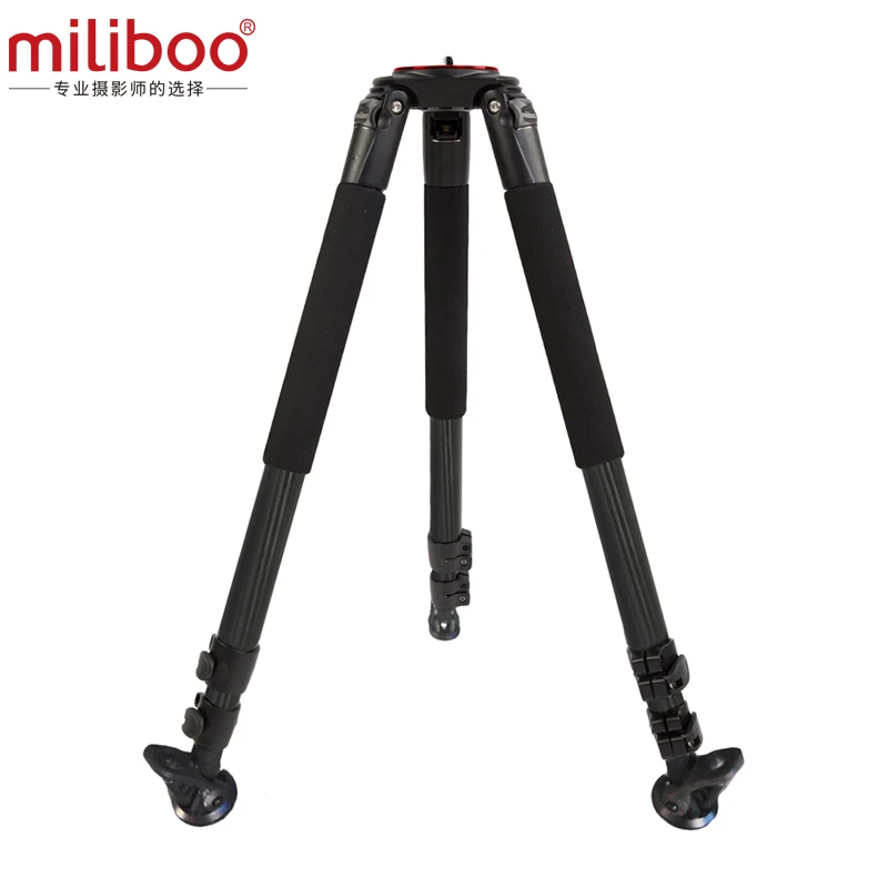 Miliboo MTT703A Профессиональный портативный алюминиевый штатив для камеры DSLR/видео/видеокамеры стенд видео штатив нагрузка 25 кг макс - Цвет: 703B Carbon fiber