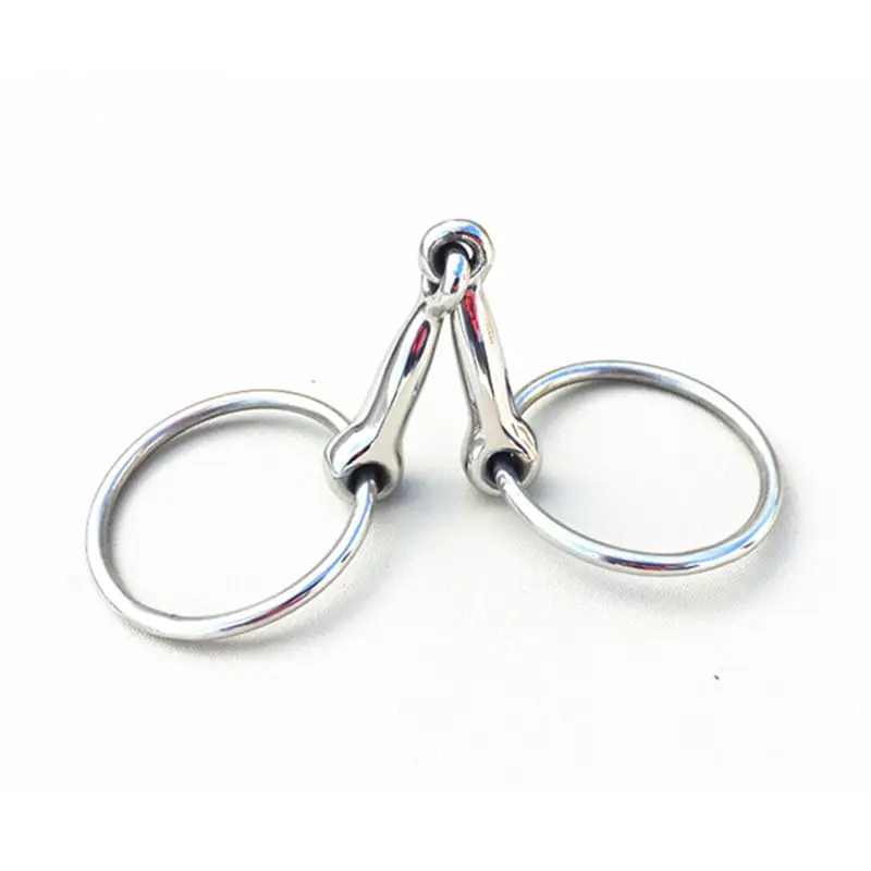 Stainless Steel Ring Snaffle Bit 11cm Mouthpiece Pony's Bit Horse Equipment