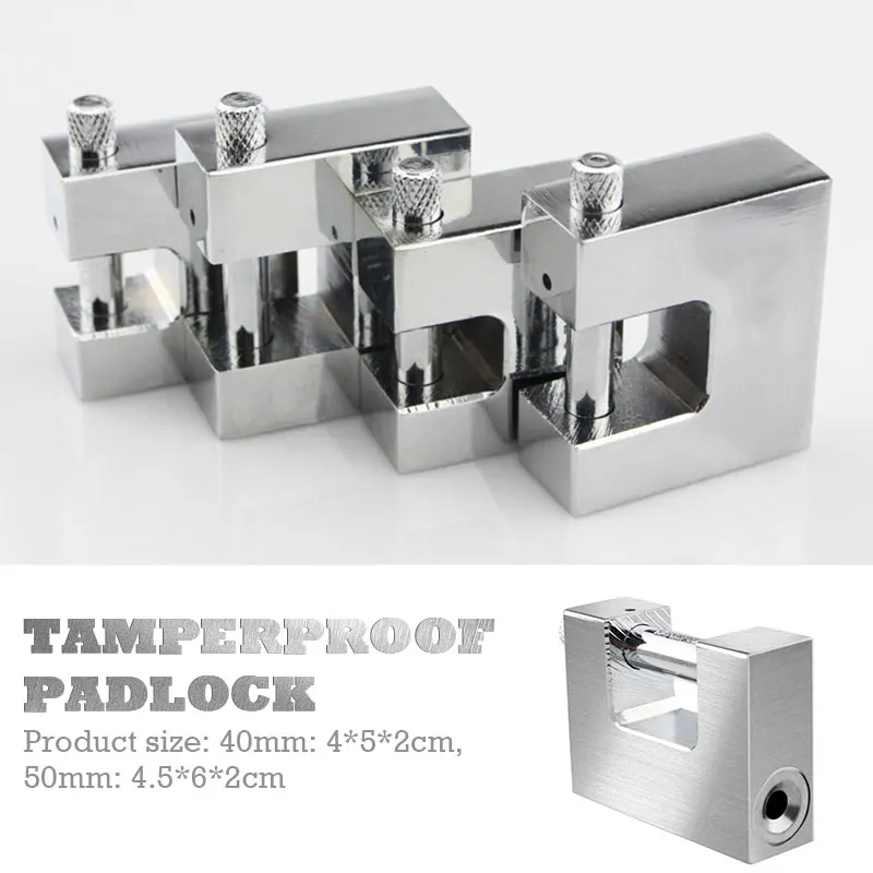 Cabinet Lock Durable Garage Door Lock Rectangle Anti Theft Lock