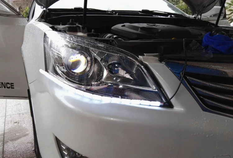 2 pièces bande de LED Flexible DRL feux diurnes étanche à l'écoulement séquentiel phare Switchback coureurs clignotants d'angle DRL